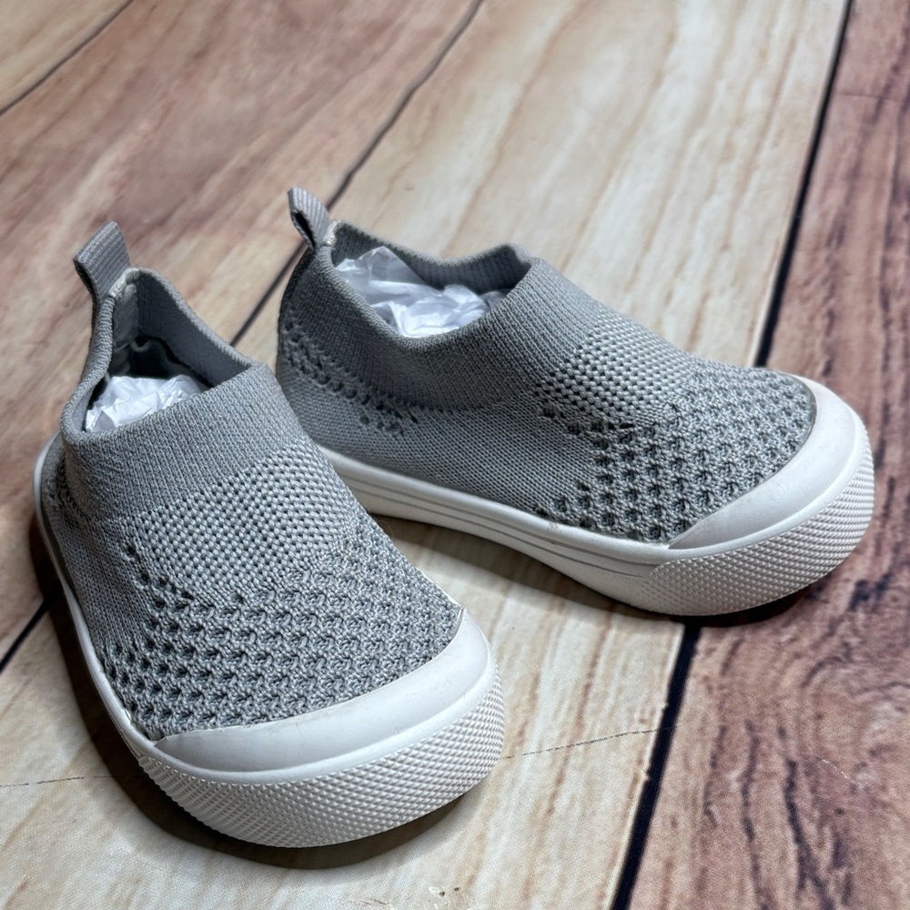 BMCITYBM Lightweight Breathable Mesh First Walkers Shoes Grey Size 4
